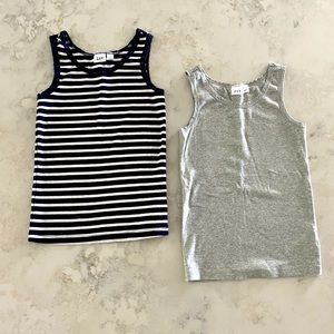 Gap / Pair of striped tanks